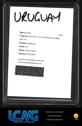 Darwin Nunez 2022 Panini Prizm