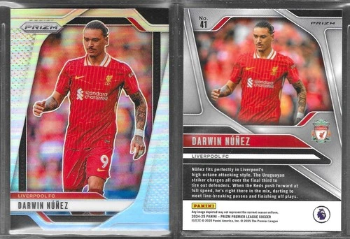 Darwin Nunez 2025 Panini Prizm EPL Silver Prizm