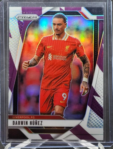 Darwin Nunez 2024 Panini Prizm Purple White Stripe /92