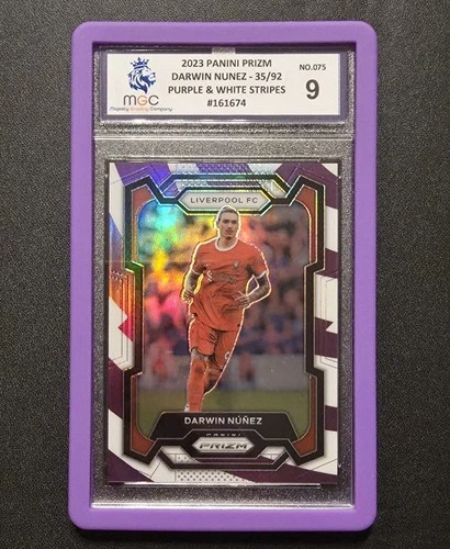 Darwin Nunez 2023 Panini Prizm Purple & White Stripes /92