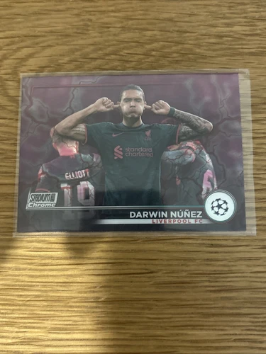 Darwin Nunez 2023 Topps Stadium Chrome Pink Electric