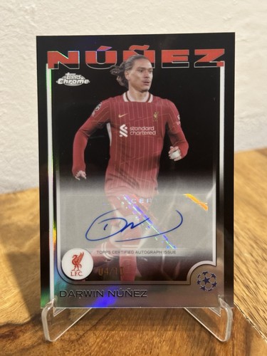 Darwin Nunez 2024 Topps UCC UEFA Club Competition Chrome Black /10