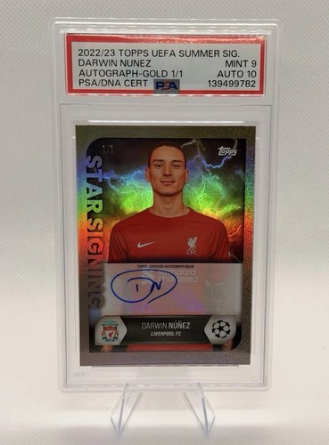 Darwin Nunez 2022 Topps UEFA Gold 1/1