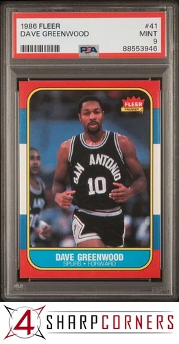 Dave Greenwood 1986 Fleer