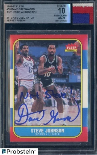 Dave Greenwood 1986 Topps Fleer