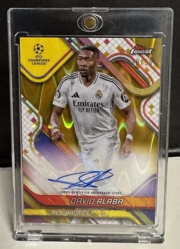 David Alaba 2024 Topps Finest Gold Refractor /50