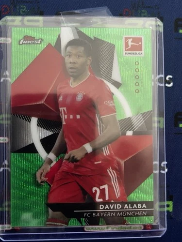 David Alaba 2021 Topps Finest Green /99