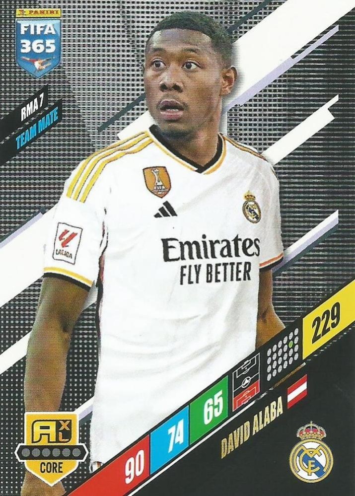 David Alaba 2024 Panini Adrenalyn XL FIFA 365