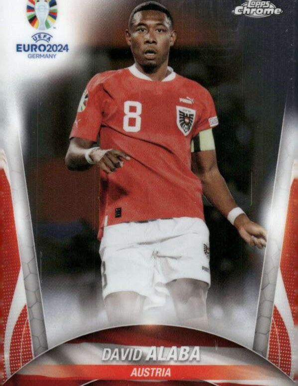 David Alaba 2024 Topps Chrome UEFA EURO