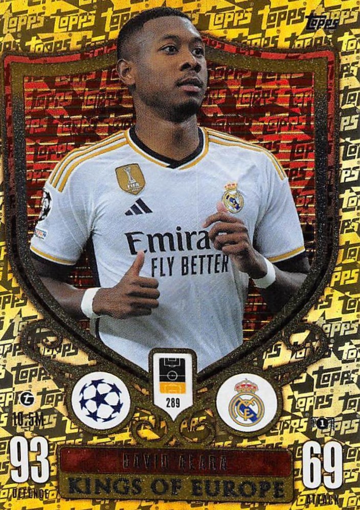 David Alaba 2023 Topps Match Attax UEFA Club Competitions Extra