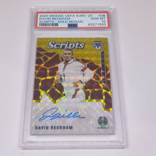 David Beckham 2020 Panini Mosaic Gold Prizm /10