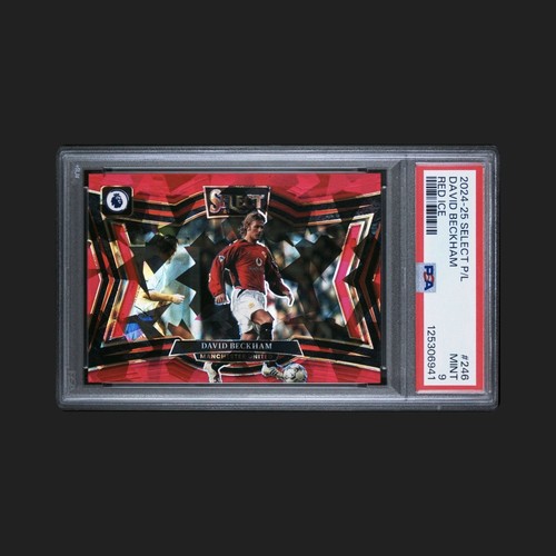 David Beckham 2024 Panini Select Premier League Red Ice