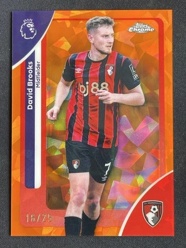David Brooks 2025 Topps Chrome Orange Sapphire /25