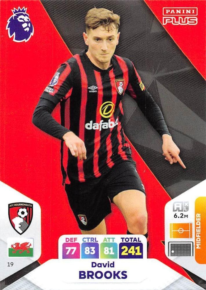 David Brooks 2024 Panini Adrenalyn XL Premier League Plus