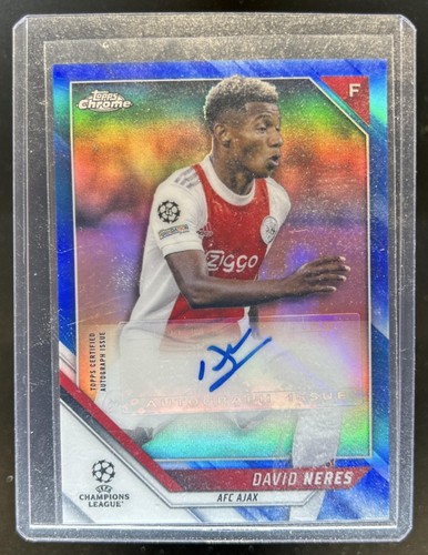 David Neres 2021 Topps Chrome Blue Refractor /150