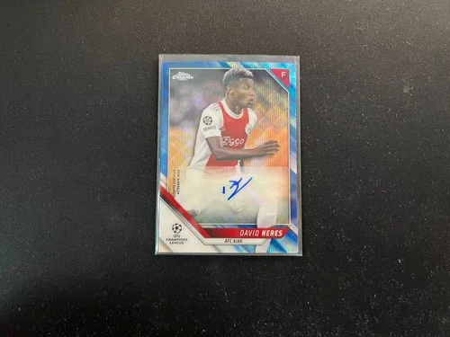 David Neres 2021 Topps Chrome Blue Wave 42/75