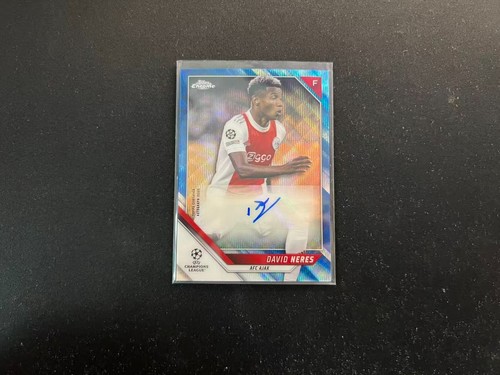 David Neres 2021 Topps Cromo UEFA Fútbol Onda Azul /75