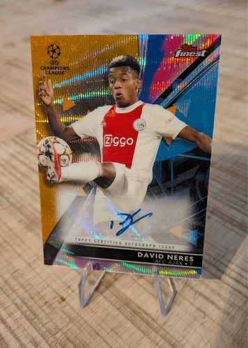 David Neres 2021 Panini Mejor UEFA Orange Refractor /25