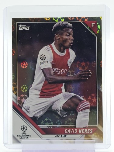 David Neres 2021 Topps UEFA Champions League Gold Starball /50