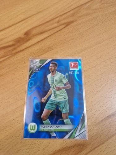 David Odogu 2024 Topps Bundesliga Chrome Blue Lava /150