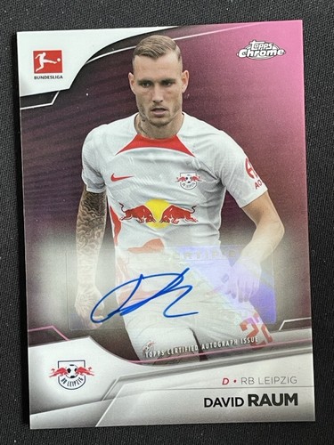 David Raum 2022 Topps Chrome Rosa Rifrattore /75