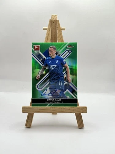 David Raum 2021 Topps Finest Green Refractor /50