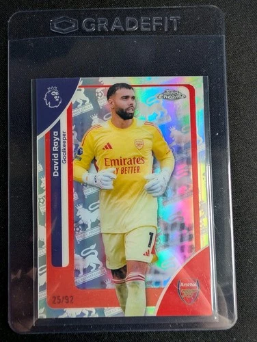 David Raya 2025 Topps Chrome Barclaysfractor /92