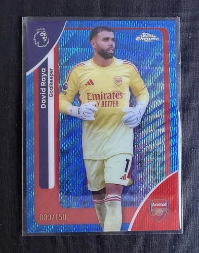David Raya 2026 Topps Chrome Blue Wave /150
