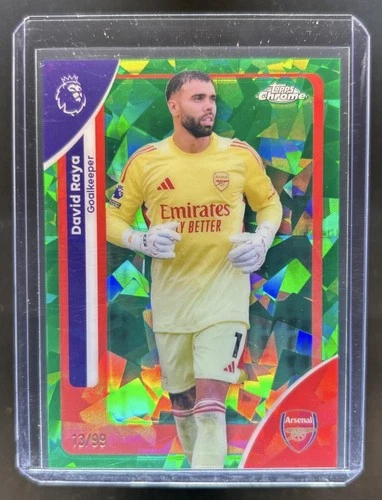 David Raya 2026 Topps Chrome Green Refractor /99