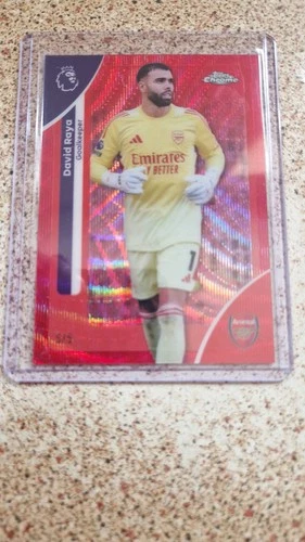David Raya 2026 Topps Chrome Premier League Red Refractor /5