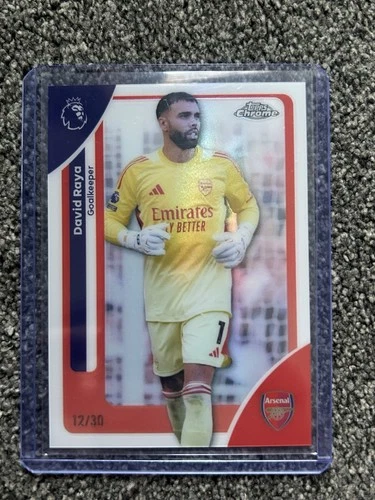 David Raya 2025 Topps Chrome White /30