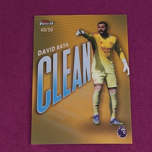 David Raya 2026 Topps Finest Chrome Gold Refractor /50
