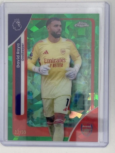 David Raya 2025 Topps Sapphire Green /99