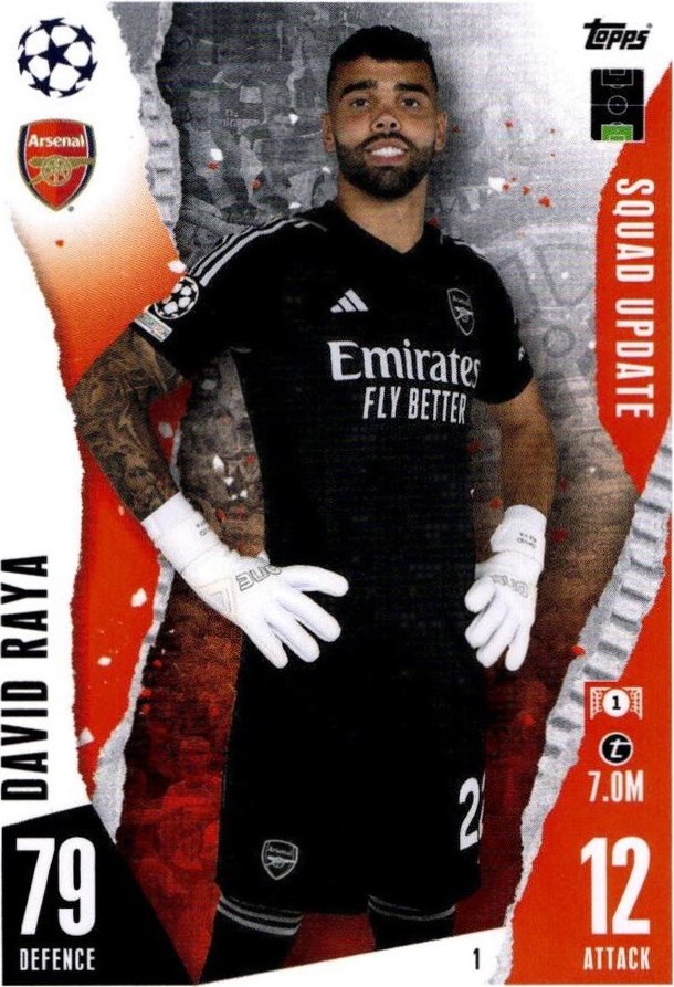 David Raya 2023 Topps Match Attax UEFA Club Competitions Extra
