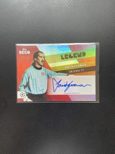 David Seaman 2023 Topps Deco Red Color Match /10