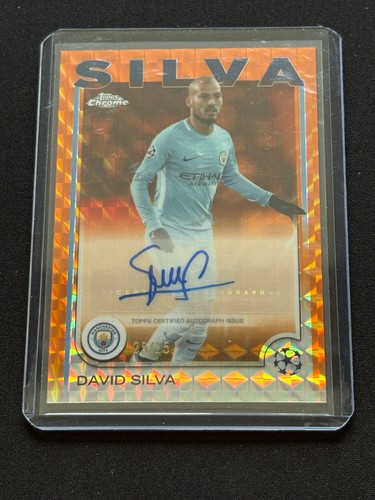 David Silva 2024 Topps Chrome Orange Geometric /25