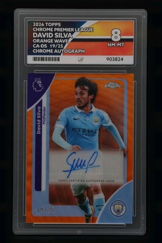 David Silva 2026 Topps Chrome Orange Wave /25