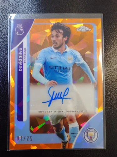 David Silva 2025 Topps Chrome Sapphire /25