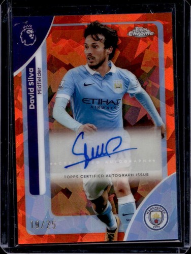 David Silva 2024 Topps Chrome Sapphire Orange /25