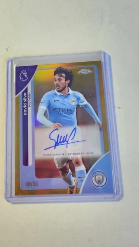 David Silva 2025 Topps Cromo Premier League Oro /50