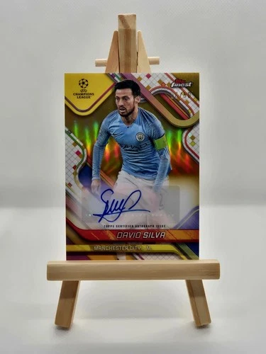 David Silva 2023 Topps Finest Gold Refractor /50