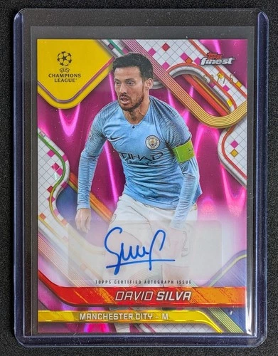 David Silva 2024 Panini Finest Magenta Wave Refractor /75