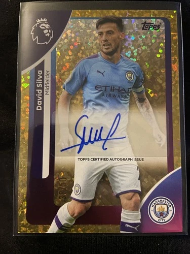 David Silva 2025 Topps Premier League Gold Sparkle /50