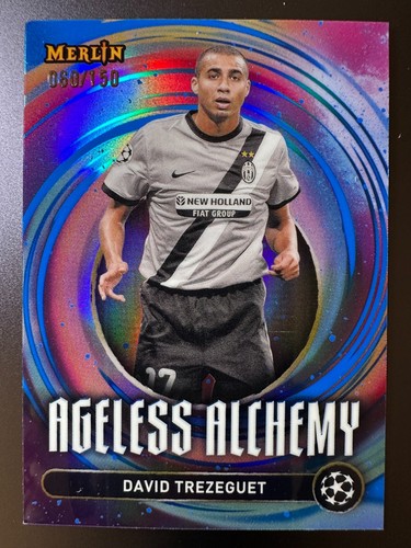 David Trezeguet 2024 Topps Merlin Chrome Blue /150