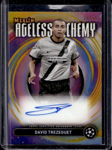David Trezeguet 2024 Topps Merlin Chrome Gold /50
