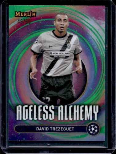 David Trezeguet 2024 Topps Merlin Chrome UCC Green Refractor /99