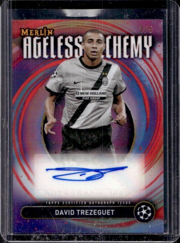 David Trezeguet 2024 Topps Merlin Chrome UEFA Red /5