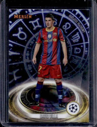 David Villa 2024 Topps Chrome Merlin UEFA #AA-14
