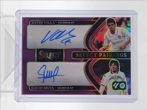 David Villa / David Silva 2025 Panini Select Purple /25
