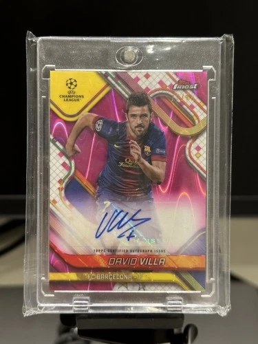 David Villa 2024 Topps Finest /75